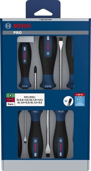 Bosch PRO PZ/SL 6'lı Tornavida Seti 1600A03HU4