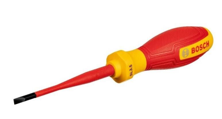 Bosch 3,5 x 75 mm VDE İzoleli Düz Tornavida 1600A02NC1