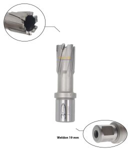 3Keego 18 x 35 mm TCT Elmas Manyetik Matkap Ucu HCB35