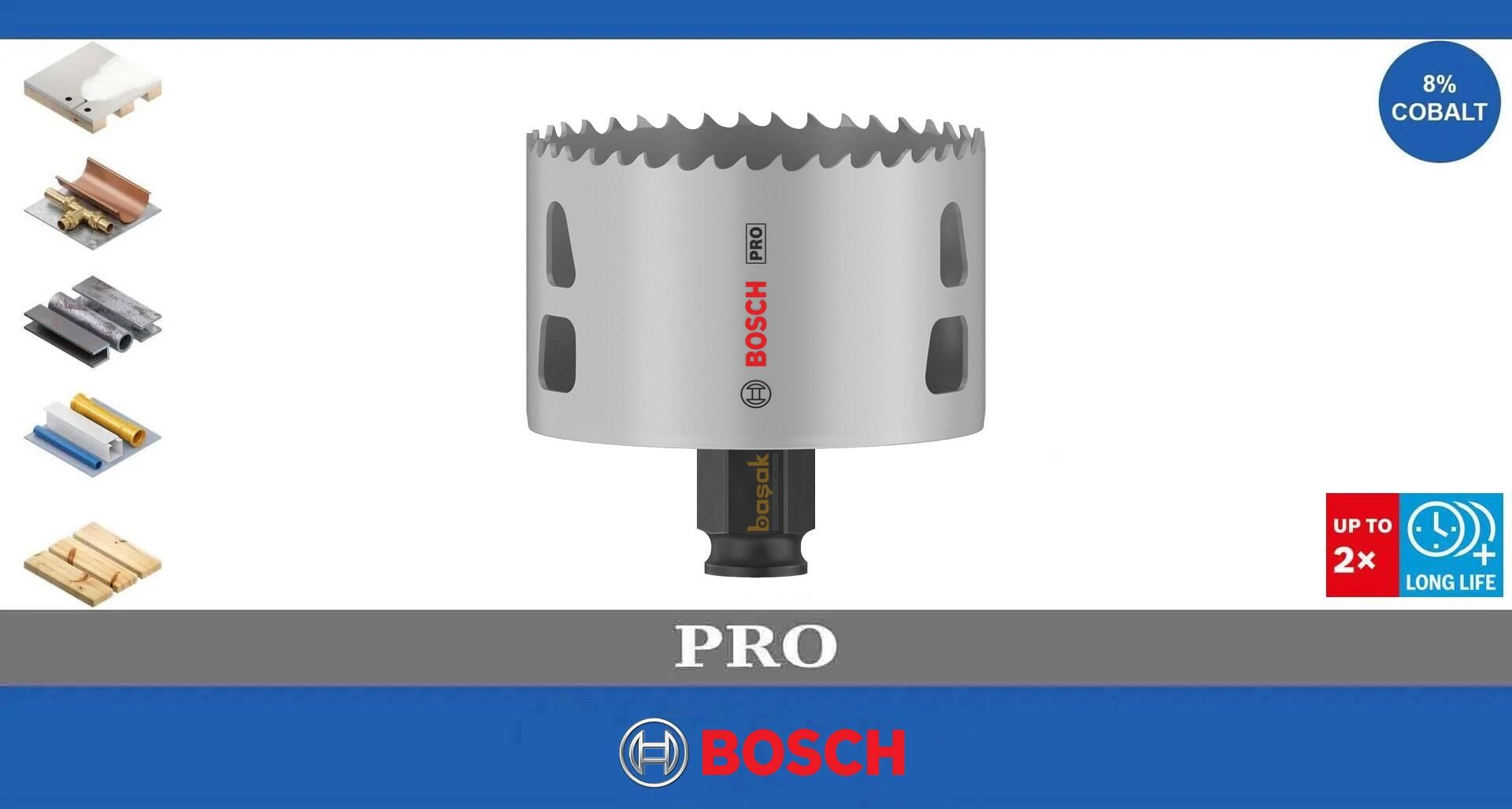 Bosch Pro 76 mm PC Delik Testeresi HSS %8 Kobalt 2608594402