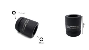 Ceta Form 30 mm 1” 6 Köşe Havalı-Darbeli Lokma Anahtar C82-H30