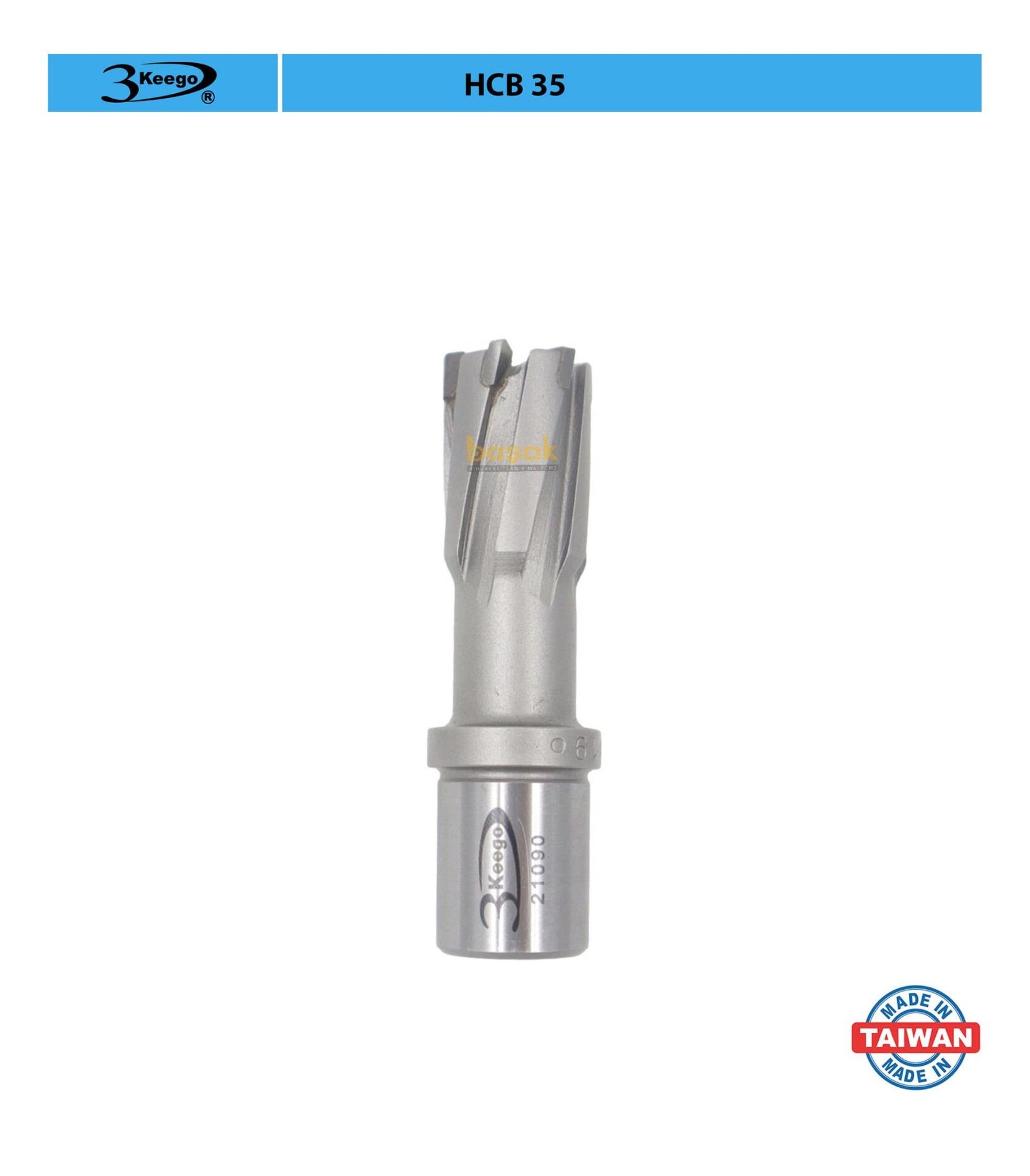 3Keego 19 x 35 mm TCT Elmas Manyetik Matkap Ucu HCB35