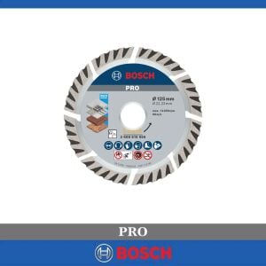 Bosch 125mm Genel Yapı Malzemeleri İçin Elmas Kesme Diski 2608615059