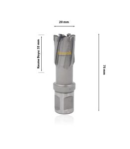 3Keego 20 x 35 mm TCT Elmas Manyetik Matkap Ucu HCB35