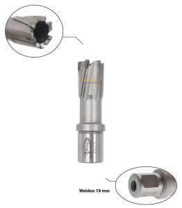 3Keego 20 x 35 mm TCT Elmas Manyetik Matkap Ucu HCB35