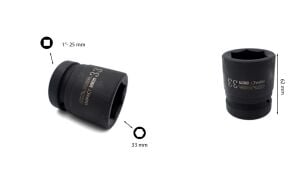 Ceta Form 33 mm 1” 6 Köşe Havalı-Darbeli Lokma Anahtar C82-H33