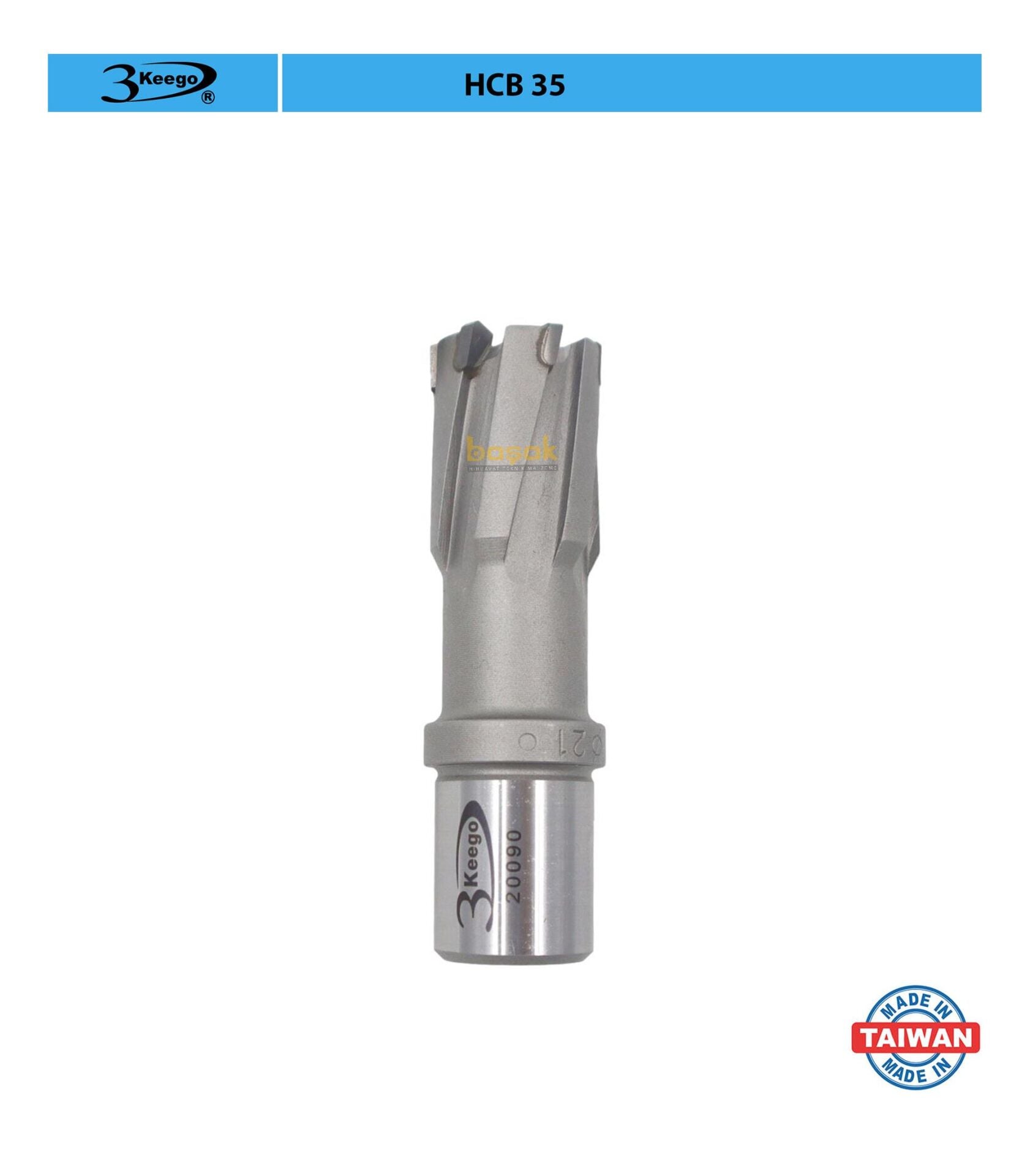 3Keego 21 x 35 mm TCT Elmas Manyetik Matkap Ucu HCB35