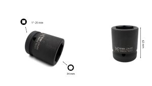 Ceta Form 34 mm 1” 6 Köşe Havalı-Darbeli Lokma Anahtar C82-H34