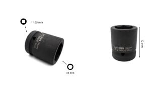 Ceta Form 34 mm 1” 6 Köşe Havalı-Darbeli Lokma Anahtar C82-H34