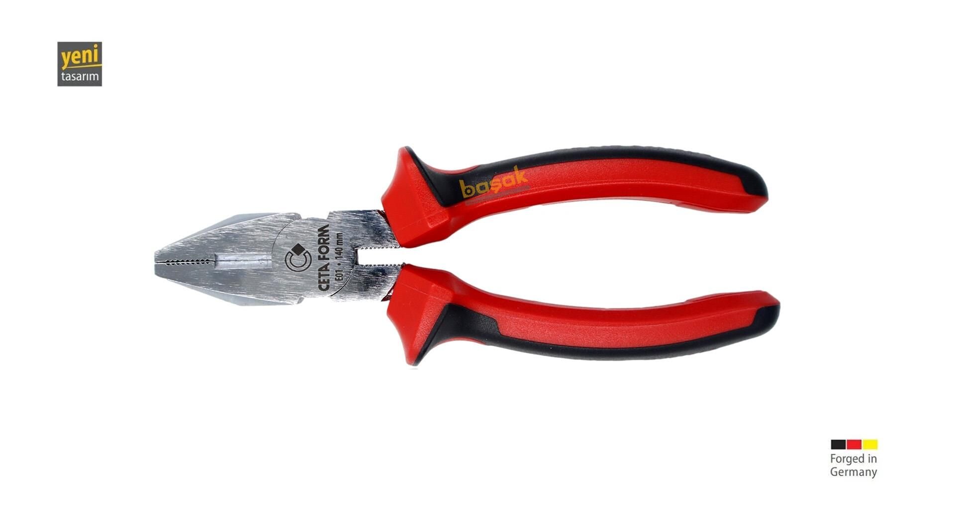 Ceta Form 140 mm Kombine Pense Parlak Krom-DuoTech Sap E01-11-0140