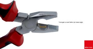 Ceta Form 140 mm Kombine Pense Parlak Krom-DuoTech Sap E01-11-0140