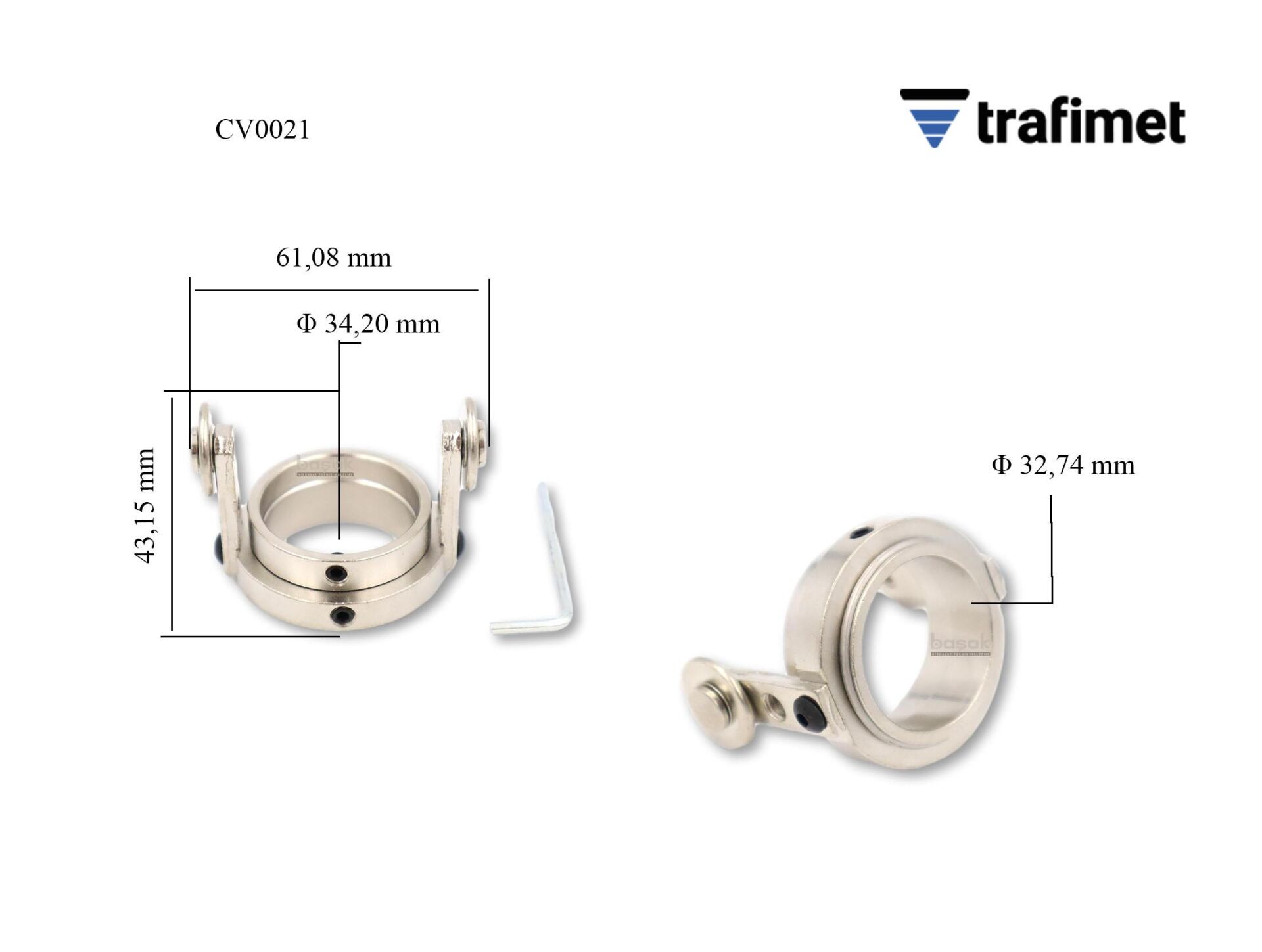 CV0021 S105-A101-A141-CB100-CB150 Plazma Kesim Makaralı Mesafe Aparatı