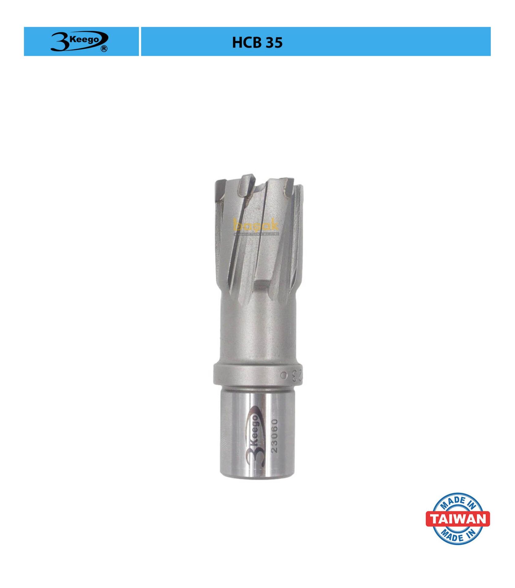 3Keego 23 x 35 mm TCT Elmas Manyetik Matkap Ucu HCB35