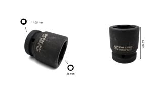 Ceta Form 38 mm 1” 6 Köşe Havalı-Darbeli Lokma Anahtar C82-H38