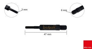 Ceta Form M 3 Yedek Perçin Somun Civatası R03K için R03K-M03