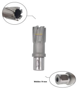 3Keego 24 x 35 mm TCT Elmas Manyetik Matkap Ucu HCB35