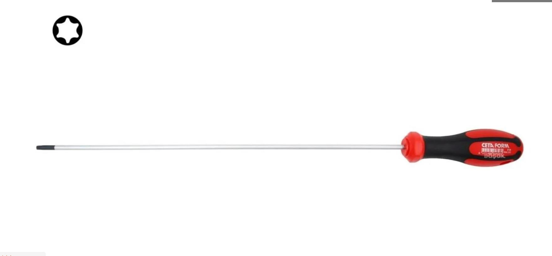 Ceta Form T25 x 300mm Torx Uçlu Uzun Tornavida F18-025-300