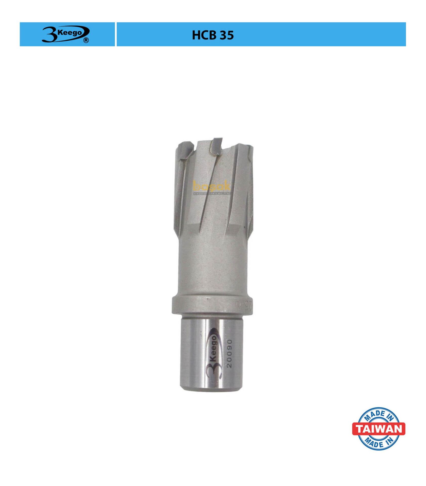 3Keego 25 x 35 mm TCT Elmas Manyetik Matkap Ucu HCB35