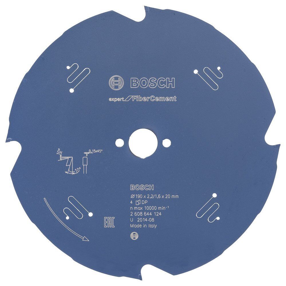 Bosch Expert Betopan 190*20 4 Diş Daire Testere Bıçağı 2608644124