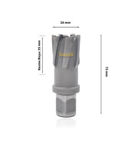 3Keego 26 x 35 mm TCT Elmas Manyetik Matkap Ucu HCB35