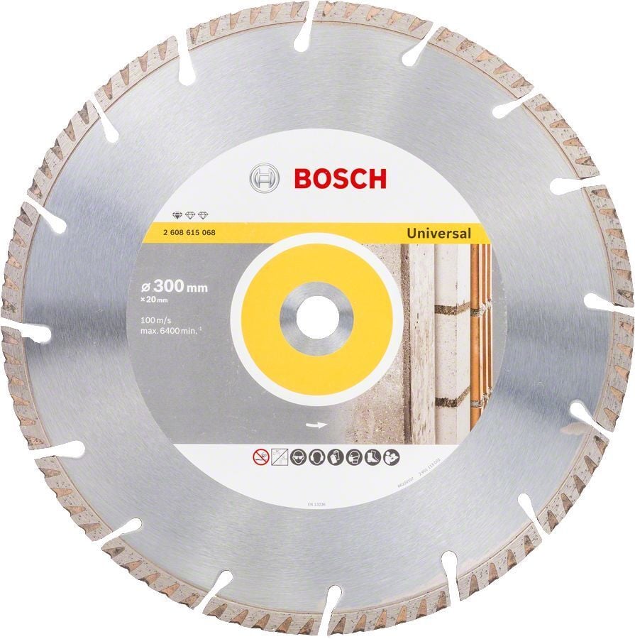 Bosch 300x20mm Genel Yapı Malzemeleri ve Metal İçin Elmas Kesme Diski  2608615068