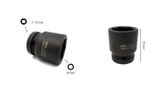 Ceta Form 50 mm 1” 6 Köşe Havalı-Darbeli Lokma Anahtar C82-H50