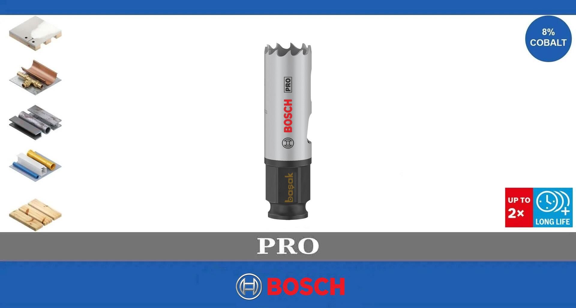 Bosch Pro 20 mm PC Delik Testeresi HSS %8 Kobalt 2608594368