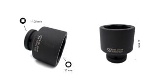 Ceta Form 55 mm 1” 6 Köşe Havalı-Darbeli Lokma Anahtar C82-H55