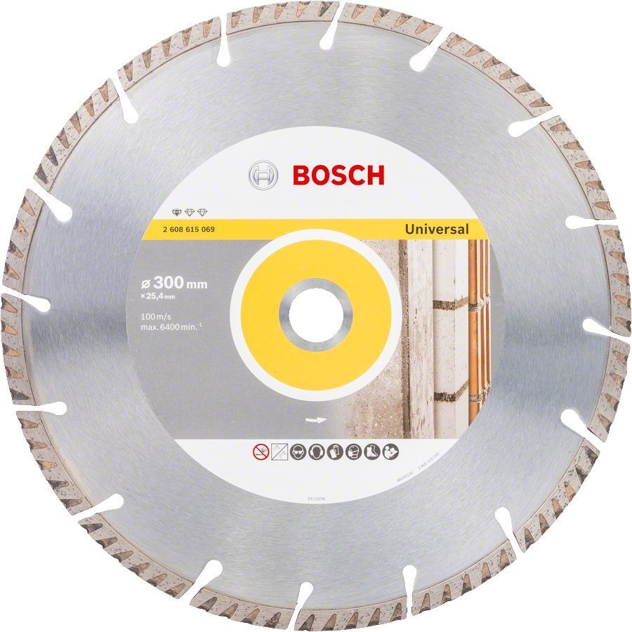 Bosch 300x25,4mm Yapı Malzemeleri ve Metal İçin Elmas Kesme Diski  2608615069