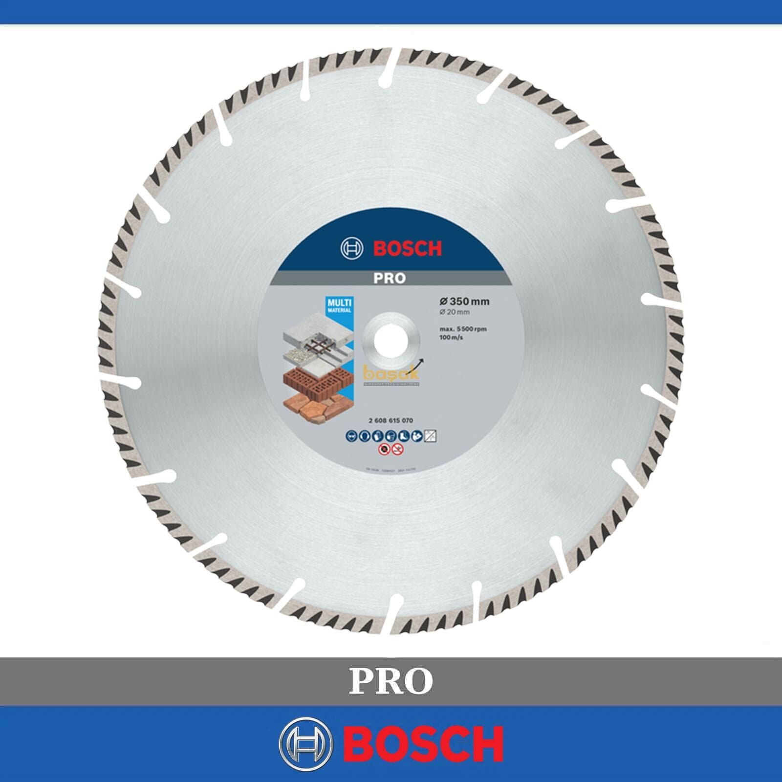 Bosch 350x20mm Genel Yapı Malzemeleri ve Metal İçin Elmas Kesme Diski 2608615070