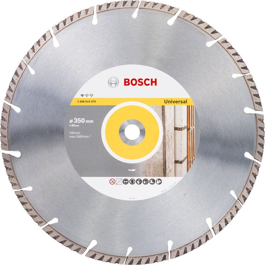 Bosch 350x20mm Genel Yapı Malzemeleri ve Metal İçin Elmas Kesme Diski 2608615070