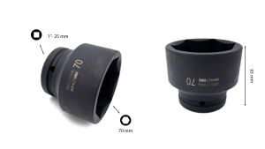 Ceta Form 70 mm 1” 6 Köşe Havalı-Darbeli Lokma Anahtar C82-H70
