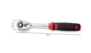 Ceta Form C01-12 1/4” Düğmeli Cırcır Kolu