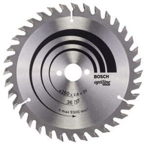 Bosch Optiline Ahşap 160x20/16mm 36 Diş Daire Testere Bıçağı 2608640597
