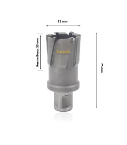 3Keego 32 x 35 mm TCT Elmas Manyetik Matkap Ucu HCB35