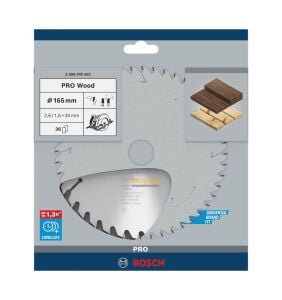 Bosch Pro 165x30/20 mm 36 Diş Ahşap Daire Testere Bıçağı 2608640603