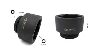 Ceta Form 80 mm 1” 6 Köşe Havalı-Darbeli Lokma Anahtar C82-H80
