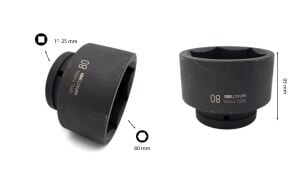 Ceta Form 80 mm 1” 6 Köşe Havalı-Darbeli Lokma Anahtar C82-H80
