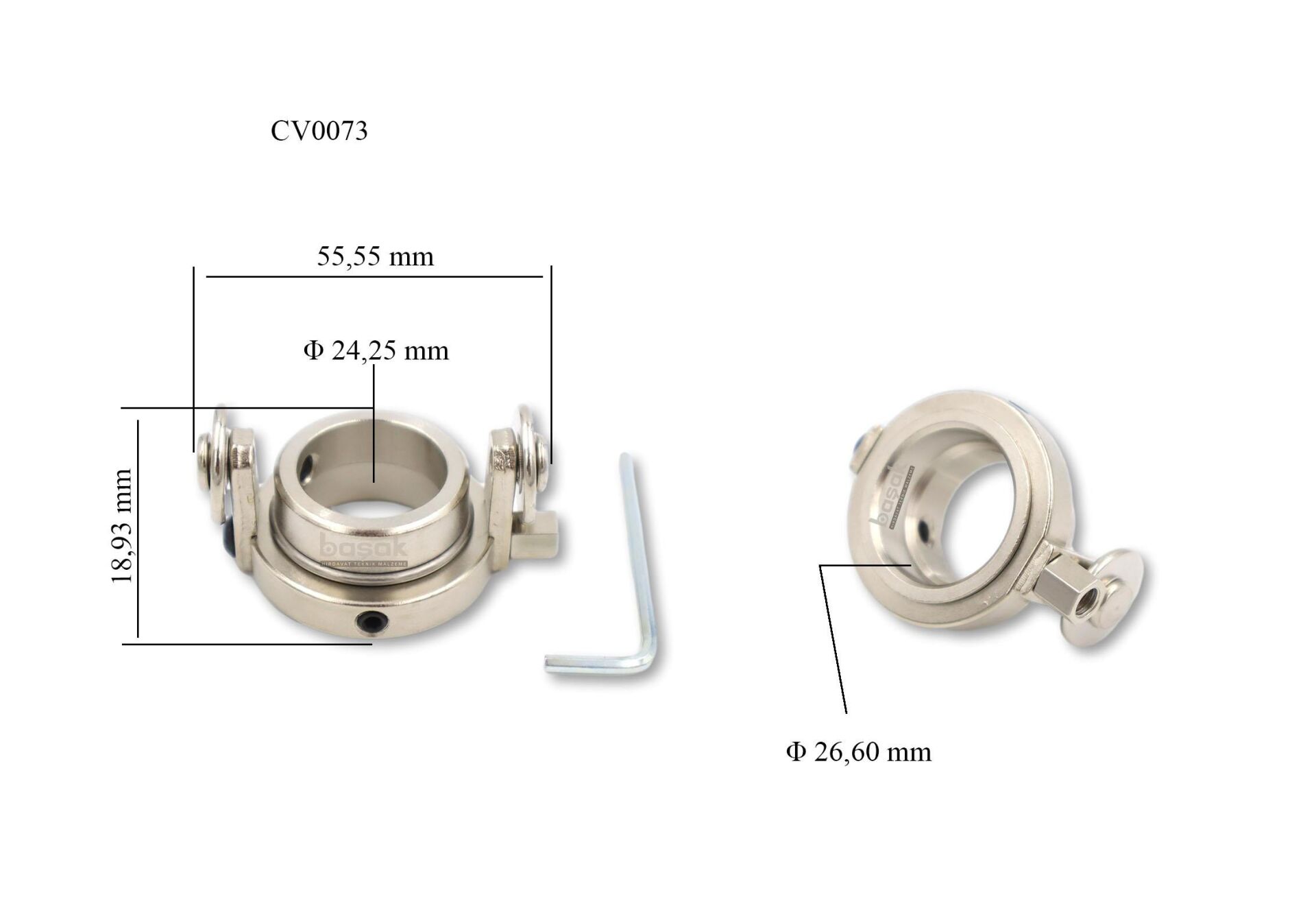 CV0073 CB70 Plazma Kesim Makaralı Mesafe Aparatı Trafimet