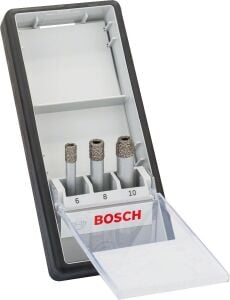 Bosch 3'lü Matkap İçin Seramik Delme Seti 6/8/10*33 mm Kuru Tip 2607017341