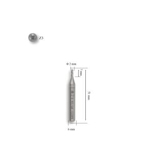 MTE 2 mm Parmak Freze Hss-Co8 DIN 844/B-N