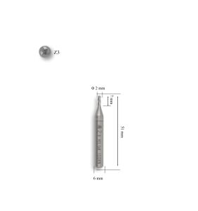 MTE 2 mm Parmak Freze Hss-Co8 DIN 844/B-N