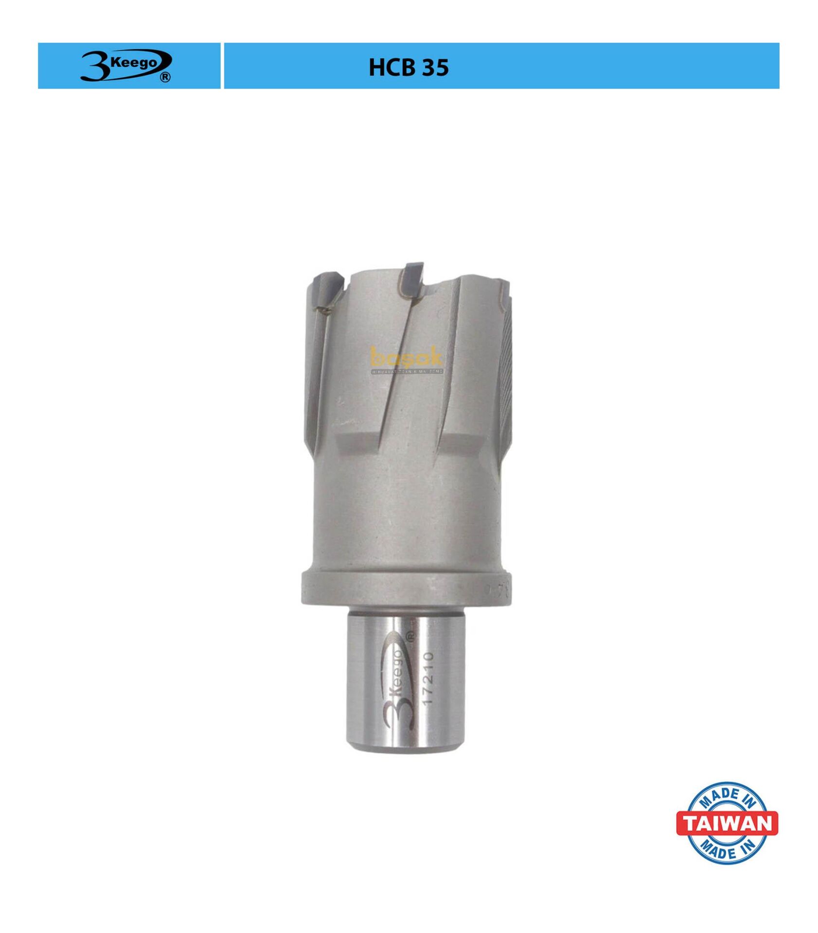 3Keego 34 x 35 mm TCT Elmas Manyetik Matkap Ucu HCB35