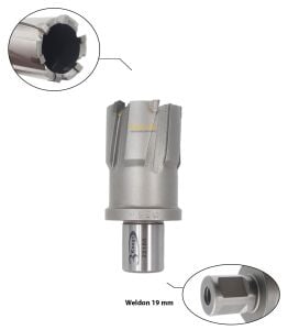 3Keego 35 x 35 mm TCT Elmas Manyetik Matkap Ucu HCB35