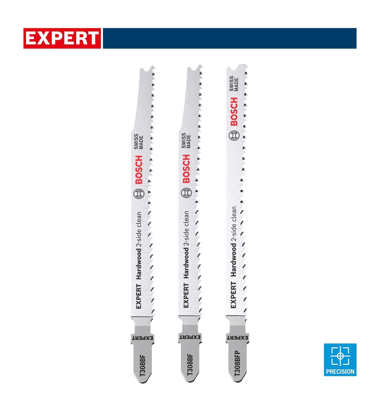 Bosch Expert 2xT308BF-1xT308BFP 3'lü Ahşap Dekupaj Bıçağı 2608900549