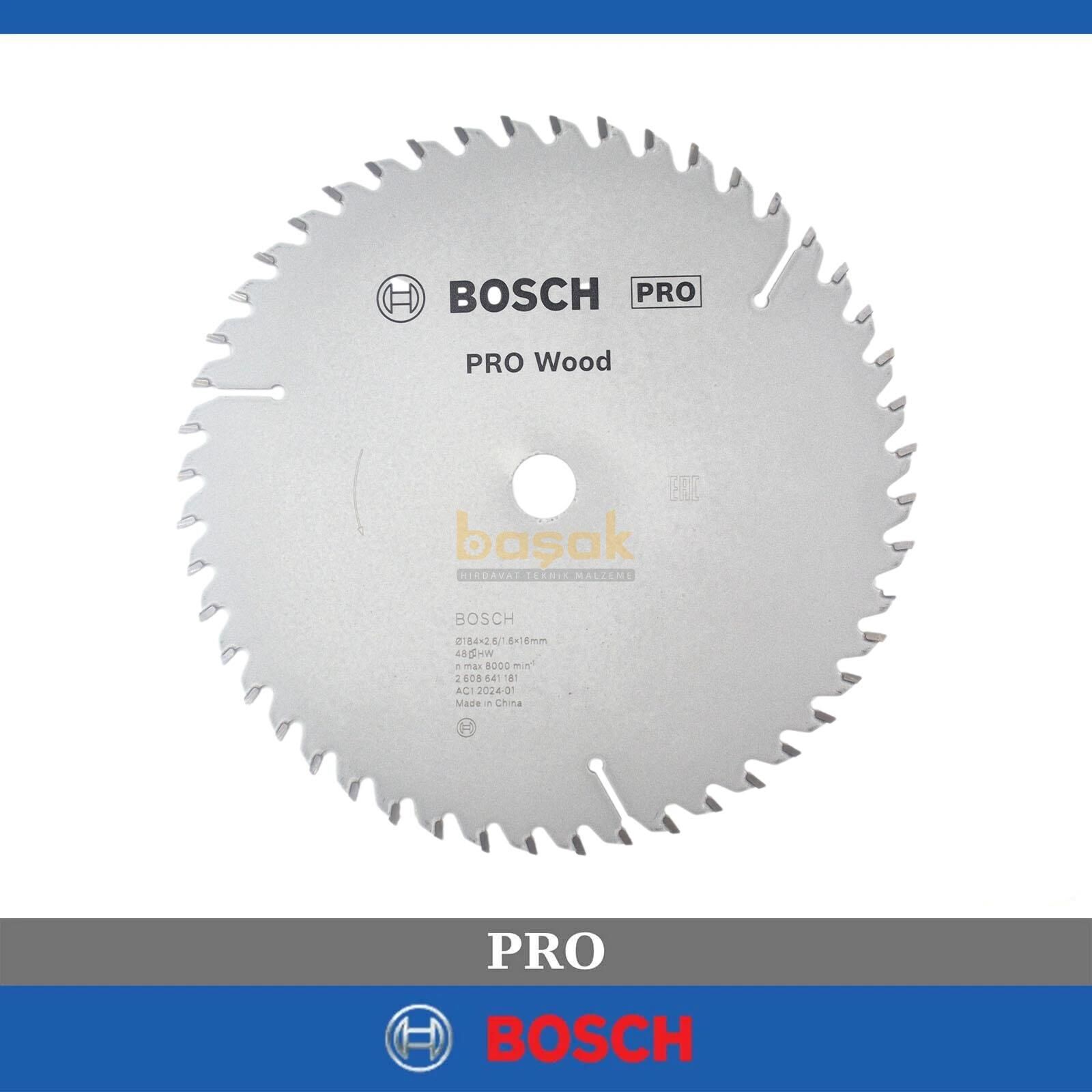 Bosch Optiline Ahşap 184x16 mm 48 Diş Daire Testere Bıçağı 2608641181