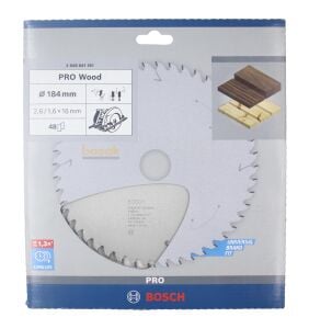 Bosch Optiline Ahşap 184x16 mm 48 Diş Daire Testere Bıçağı 2608641181