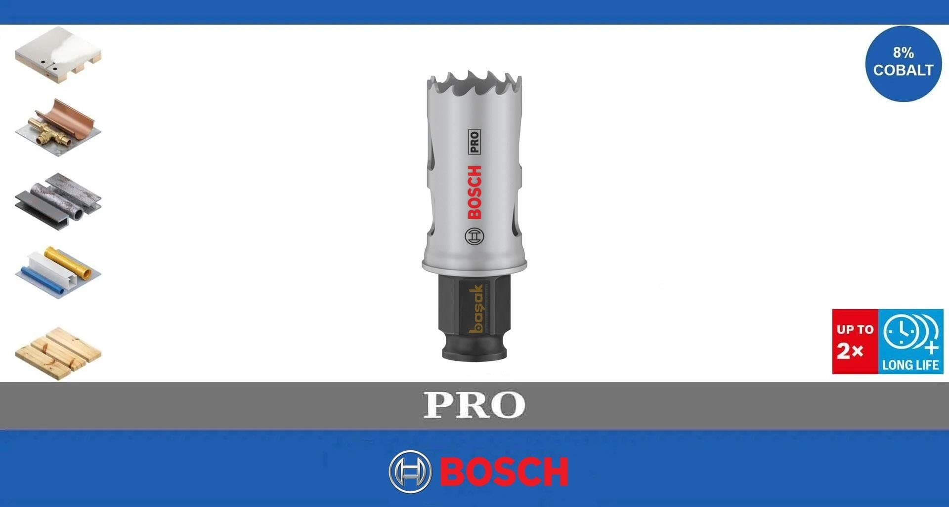 Bosch Pro 25 mm PC Delik Testeresi HSS %8 Kobalt 2608594372