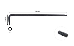 Ceta Form T15 Uzun Topbaşlı Torx Allen (Alyan) Anahtar 715B