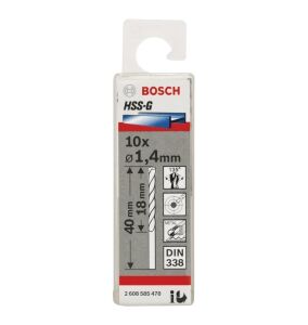 Bosch HSS-G 1,4x40 mm Metal Matkap Ucu 10'lu Paket 2608585470